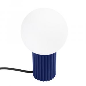 SELSEY Lampa stołowa Halo ultramaryna