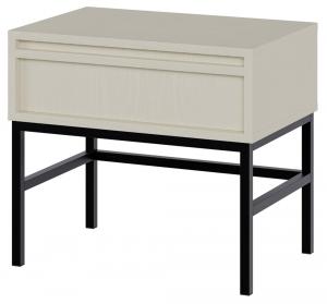 SELSEY Szafka nocna Evo z szufladą i stelażem 50 cm Beż piaskowy