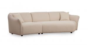 SELSEY Sofa modułowa Reevad 288 cm w tkaninie boucle kremowa