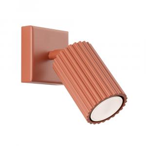 SELSEY Kinkiet Karbon 8 cm ochra czerwona