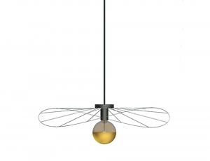 SELSEY Lampa wisząca Exectic 70 cm czarna