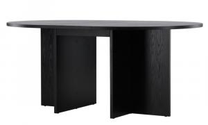 SELSEY Stół rozkładany Strada 120-170x120 dąb czarny fornir