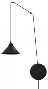 SELSEY Lampa wisząca Banessy na wysięgniku czarna x1