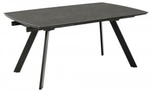 SELSEY Stół do jadalni Canothe rozkładany ceramiczny czarny blat 160(240)x97x75 cm