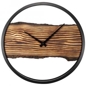 SELSEY Zegar ścienny Forest 45 cm brązowo-czarny