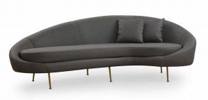 SELSEY Sofa 3-osobowa Cazoova szara prawostronna