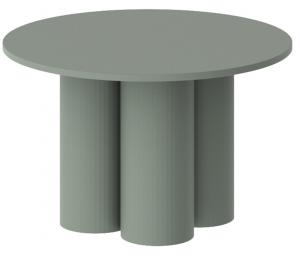 SELSEY Stolik kawowy Stessle okrągły 80 cm zielony mat