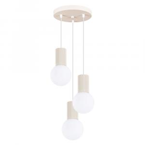 SELSEY Lampa wisząca Halo 3P beżowa