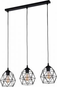 SELSEY Lampa wisząca Sphier x3 czarna