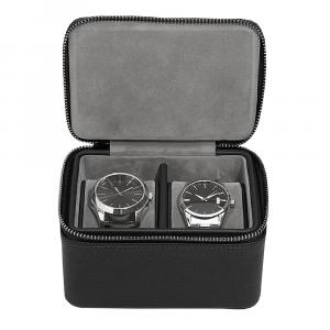 SELSEY Organizer na biżuterię Pebble Large Travel Watch Box czarny