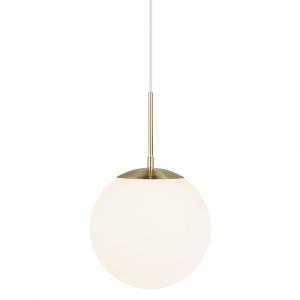 SELSEY Lampa wisząca Grant średnica 25 cm biało-złota