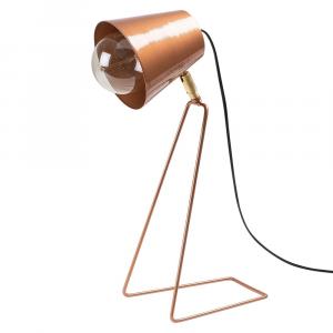 SELSEY Lampa stołowa Dantarilia minimalistyczna miedziana