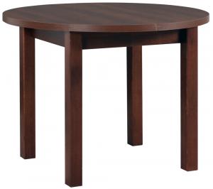 SELSEY Stół drewniany do jadalni rozkładany Clinver 100-180x100 cm orzech