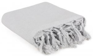 SELSEY Koc narzuta Bjelle 200x115 cm jasnoszary