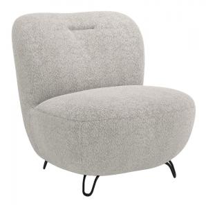 SELSEY Fotel kubełkowy Nicolino szary boucle