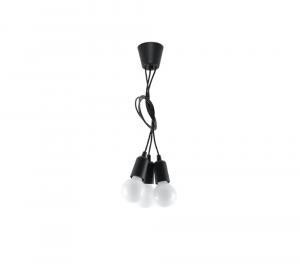 SELSEY Lampa wisząca Drense 3 czarna