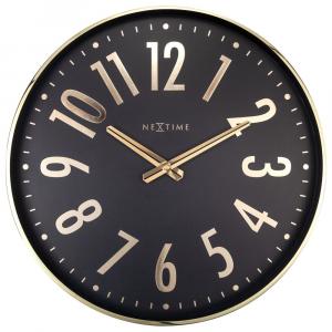 SELSEY Zegar ścienny Alchemy 40 cm złoto-czarny
