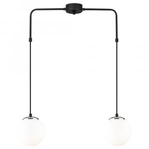 SELSEY Lampa wisząca Illurked x2 czarno-srebrna