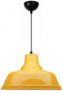 SELSEY Lampa wisząca Lennety średnica 31 cm żółta