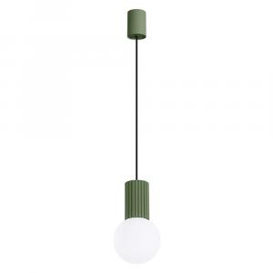 SELSEY Lampa wisząca Halo 1 zielona oliwka