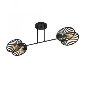 SELSEY Lampa sufitowa Arcend x2 czarna