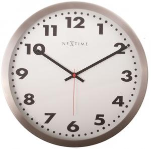 SELSEY Zegar ścienny Arabic 25 cm biało-brązowy