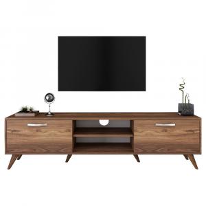 SELSEY Szafka RTV Lekdia ciemny orzech 180 cm