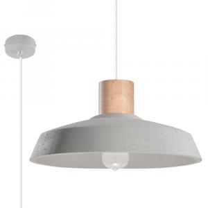 SELSEY Lampa wisząca Ruddler średnica 40 cm szara beton