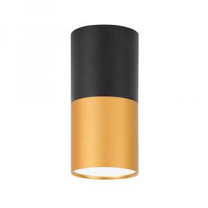 SELSEY Spot Elvenes czarny ze złotą wstawką średnica 5,8 cm