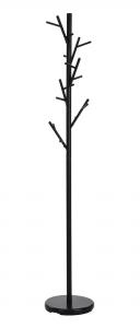 SELSEY Wieszak wolnostojący Maurry 176 cm czarny/ dąb naturalny
