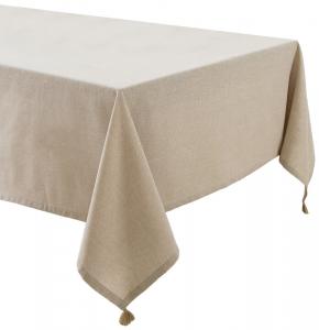 SELSEY Obrus Selendi 220x150 cm bawełniany beżowy