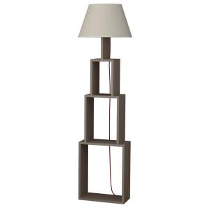 SELSEY Lampa podłogowa Ficable 168 cm jasna mocha-beż