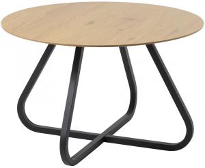 SELSEY Okrągły stół Obleos 120 cm dąb/czarny