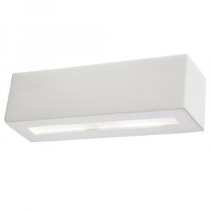 SELSEY Kinkiet ścienny Gevon z ceramiki 32,5 cm biały