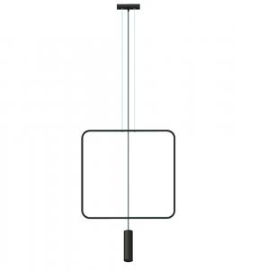 SELSEY Lampa wisząca Blumify 61 cm czarna