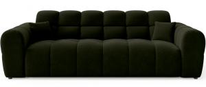 SELSEY Sofa trzyosobowa Monti oliwkowa szenil
