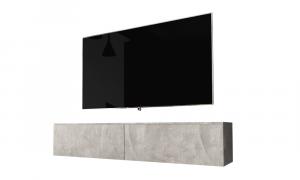 SELSEY Szafka RTV Kane 140 cm Beton LED