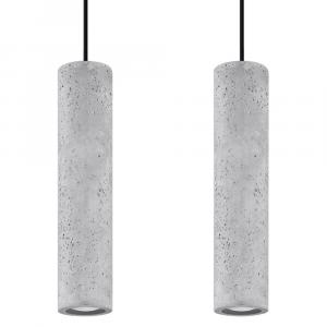 SELSEY Lampa wisząca Luvo 2 beton