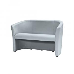 SELSEY Sofa dwuosobowa Raklev szara ekoskóra