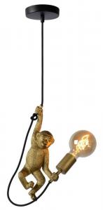 SELSEY Lampa wisząca Chimp małpka złota
