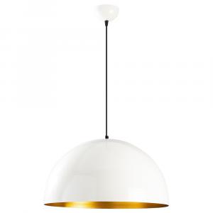 SELSEY Lampa wisząca Theyro półokrągła średnica 50 cm biała