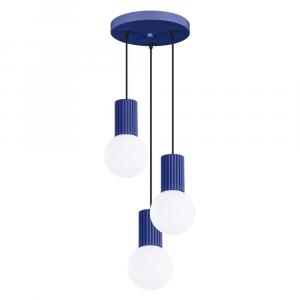 SELSEY Lampa wisząca Halo 3P ultramaryna