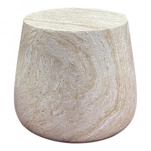 SELSEY Stolik boczny Bonn średnica 47 cm włókno gliniane