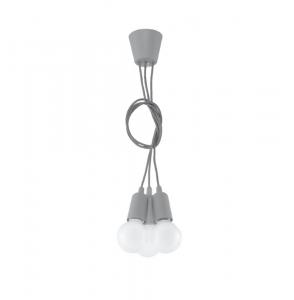 SELSEY Lampa wisząca Drense 3 szara