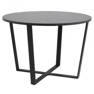 SELSEY Stół Adhafera czarny średnica 110 cm