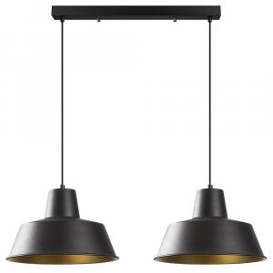 SELSEY Lampa sufitowa Ardulace x2 62 cm czarna/złota