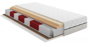 SELSEY Materac kieszeniowy multipocket 160x200 cm Oppal z pianką visco i kokosem dwustronny
