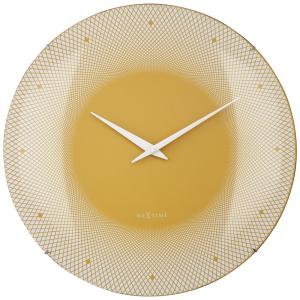 SELSEY Zegar ścienny Deep 50 cm żółty