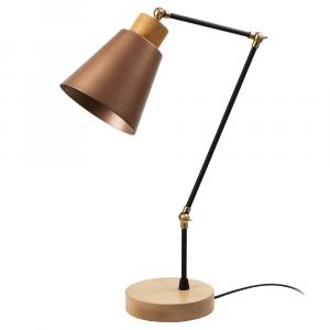 SELSEY Lampa stołowa Jaspara średnica 14 cm miedziana