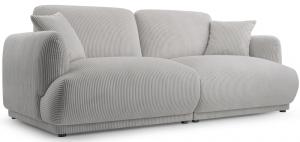 SELSEY Sofa trzyosobowa Chacco jasnoszara sztruks